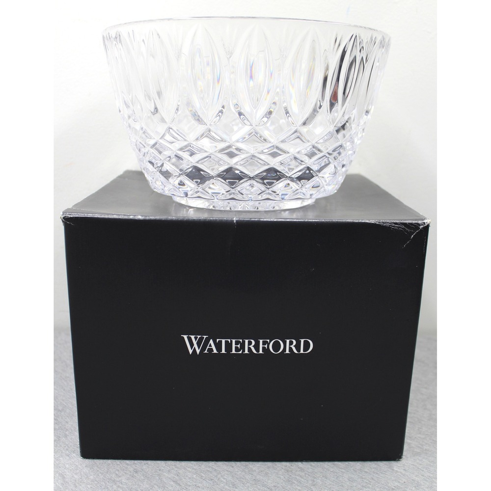 Waterford Crystal Bowl 10in Clear Grant Cut Lead Crystal 40011234 Centerpiece